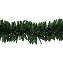Northlight 25' X 20" Pre-Lit Buffalo Fir Artificial Christmas Garland - Multi-Color LED Lights -Christmas Decor Sale northlight z94306 4 07128.1686576351