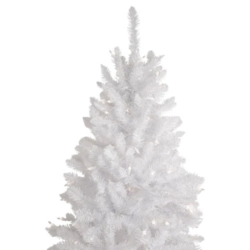 Northlight 7.5' Pre-Lit Rapids White Pine Pencil Artificial Christmas Tree, Clear Lights 4 Northlight 7.5' Pre-Lit Rapids White Pine Pencil Artificial Christmas Tree, Clear Lights - Image 2