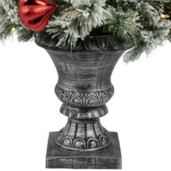 Northlight 4’ Pre-Lit Potted Snowy Bristle Pine Flocked Artificial Christmas Tree, Clear Lights 13 Northlight 4’ Pre-Lit Potted Snowy Bristle Pine Flocked Artificial Christmas Tree, Clear Lights -Christmas Decor Sale northlight z95345 05 09319.1697560211