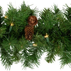 Northlight Pre-Lit Dakota Red Pine Artificial Christmas Garland - 9' X 12" - Clear AlwaysLit Lights -Christmas Decor Sale northlight z993892c20z99381 03 61938.1698958393