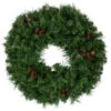 Northlight Dakota Red Pine Artificial Christmas Wreath With Pine Cones - 24" - Unlit -Christmas Decor Sale northlight z99419 01 69795.1692025708