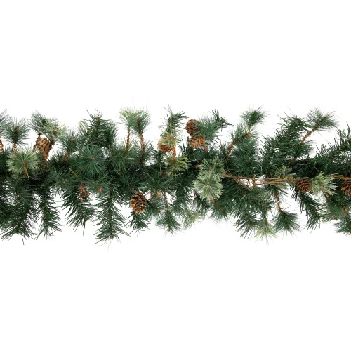 Northlight Pre-Lit Country Mixed Pine Artificial Christmas Garland - 9' X 12" - Clear AlwaysLit Lights 7 Northlight Pre-Lit Country Mixed Pine Artificial Christmas Garland - 9' X 12" - Clear AlwaysLit Lights - Image 5