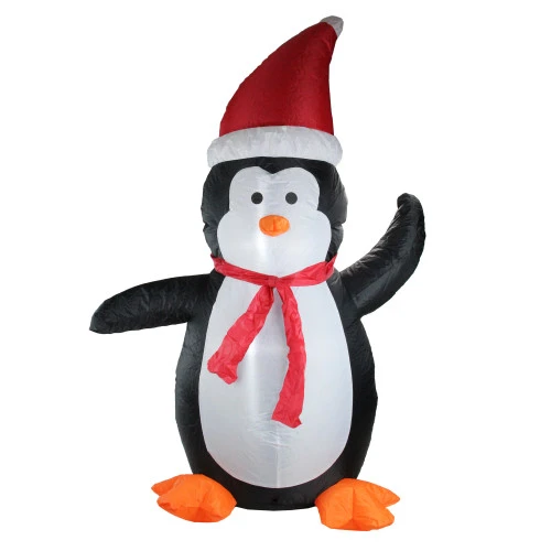 Northlight Inflatable Festive Penguin Outdoor Christmas Decoration - 4' - Cool White Lights 3 Northlight Inflatable Festive Penguin Outdoor Christmas Decoration - 4' - Cool White Lights