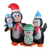 Northlight Lighted Inflatable Penguin Family Christmas Yard Art - 5' - Cool White Lights -Christmas Decor Sale northlight zg15611 85934.1588405870