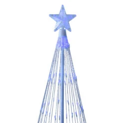 Northlight LED Lighted Cone Tree With Star Outdoor Christmas Decoration - 4' - Blue Lights -Christmas Decor Sale northlight zg15638 03 91847.1600218897