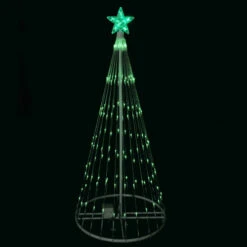 Northlight LED Lighted Christmas Tree Show Cone Outdoor Decoration - 4' - Green