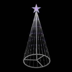 Northlight LED Lighted Show Cone Christmas Tree With Star Outdoor Decoration - 4' - Purple 7 Northlight LED Lighted Show Cone Christmas Tree With Star Outdoor Decoration - 4' - Purple -Christmas Decor Sale northlight zg15643 03 63583.1600132644