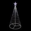 Northlight LED Lighted Show Cone Christmas Tree With Star Outdoor Decoration - 4' - Purple