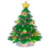 Northlight Lighted Holographic Christmas Tree Window Silhouette - 12.5" - Clear Lights -Christmas Decor Sale northlight zg15700 updated 60853.1665610742