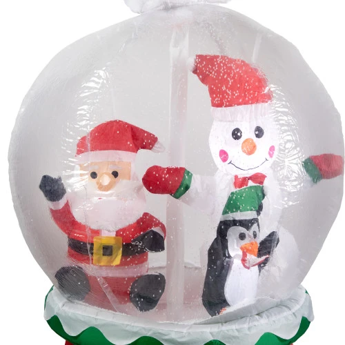 Northlight Lighted Inflatable Santa And Friends Snow Globe Outdoor Christmas Decoration - 6.75' 4 Northlight Lighted Inflatable Santa And Friends Snow Globe Outdoor Christmas Decoration - 6.75' - Image 2