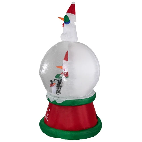 Northlight Lighted Inflatable Santa And Friends Snow Globe Outdoor Christmas Decoration - 6.75' 6 Northlight Lighted Inflatable Santa And Friends Snow Globe Outdoor Christmas Decoration - 6.75' - Image 4