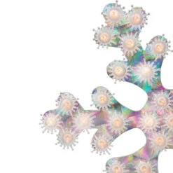 Northlight Lighted Holographic Snowflake Christmas Window Decoration - 12" - Clear Lights -Christmas Decor Sale northlight zg92293 2 93283.1656093480