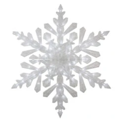 Northlight LED Lighted Twinkling Snowflake Christmas Outdoor Decoration - 47" - Cool White