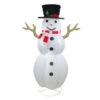 Northlight 6' Pre-Lit Chenille Swirl Large Snowman With Top Hat Christmas Outdoor Decoration -Christmas Decor Sale northlightct 57 731 107 22474.1588870232