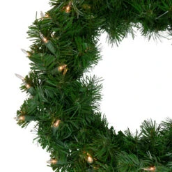 Northlight Deluxe Windsor Pine Artificial Christmas Wreath - 16" - Clear Lights -Christmas Decor Sale northlightgb yww816 gr 01 82868.1600305324