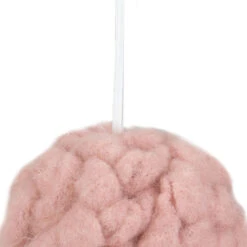 Northlight 3.75" Pink Woven Yarn Ball Hanging Christmas Ornament -Christmas Decor Sale northlightns88164 81869.1637152152