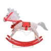 Northlight Lighted Rocking Horse Outdoor Christmas Decoration - 36" - White And Red -Christmas Decor Sale northlightrp efp 92318 95496.1587644289.386.513