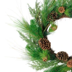 Northlight Real Touch™? Mixed Pine And Pinecone Artificial Christmas Wreath - 24" - Unlit -Christmas Decor Sale northlightvm02190b 45665.1636546338