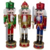 Set Of 3 Red Sequin Jacket Wooden Christmas Nutcrackers 14.25" 2 Set Of 3 Red Sequin Jacket Wooden Christmas Nutcrackers 14.25" -Christmas Decor Sale nutcrackerfactory 97166updated 53685.1628695518