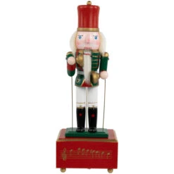 Northlight Musical And Animated Cymbalist Christmas Nutcracker - 12"