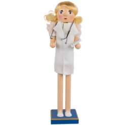 Northlight Nurse With Stethoscope Wooden Christmas Nutcracker - 15"