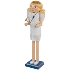 Northlight Nurse With Stethoscope Wooden Christmas Nutcracker - 15" -Christmas Decor Sale nutcrackerfamily 97154 02 87944.1726279106