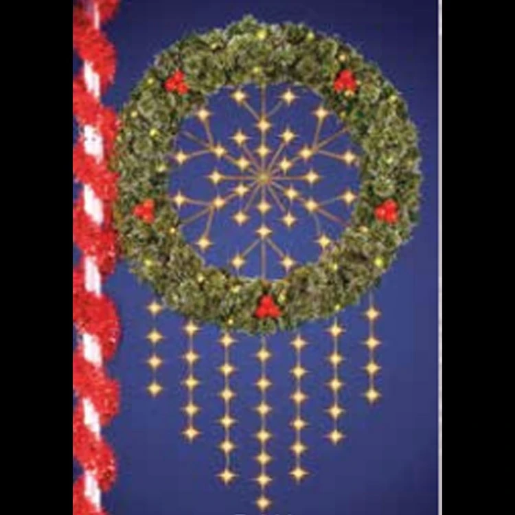 Snowflake Cascade Wreath 3 Snowflake Cascade Wreath