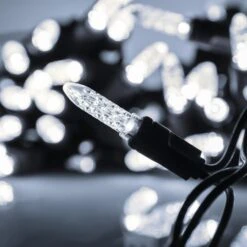 25 Light - Pure White - Curtain Light - C9 Base -Christmas Decor Sale p m5 704 pw bulb 4