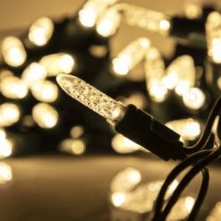 15 Light - Warm White - Curtain Light - C9 Base -Christmas Decor Sale p m5 704 ww bulb 2