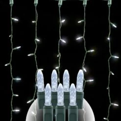 25 Light - Pure White - Curtain Light - C9 Base