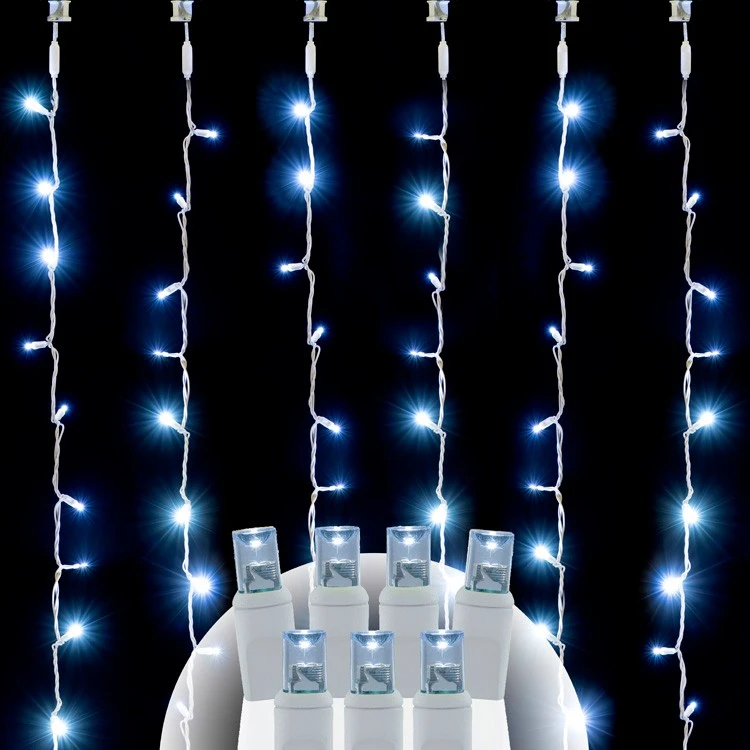 36 Light Pure White 5MM Curtain Lights 3 36 Light Pure White 5MM Curtain Lights