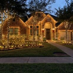 Light Line Kit - SPT-1 C9 25' Green Cord, 12" Spacing, 25 Warm White Bulbs, With 2 Male And Female Slide On Plugs 11 Light Line Kit - SPT-1 C9 25' Green Cord, 12" Spacing, 25 Warm White Bulbs, With 2 Male And Female Slide On Plugs -Christmas Decor Sale pc c9 ww c 5