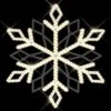 Dendra Snowflake Pole Mount - Warm White LED | 3 Pack -Christmas Decor Sale pm slb dndr38