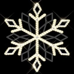 Dendra Snowflake Pole Mount - Warm White LED | 3 Pack