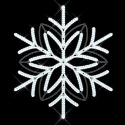 Aiguille Snowflake Pole Mount | Cool White LED | 3 Pack
