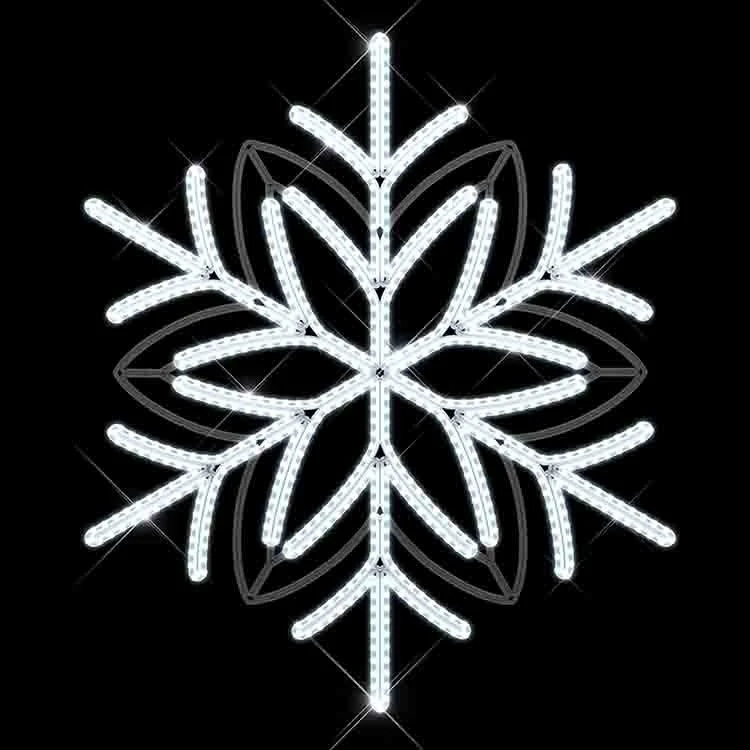 Aiguille Snowflake Pole Mount | Cool White LED | 3 Pack 3 Aiguille Snowflake Pole Mount | Cool White LED | 3 Pack