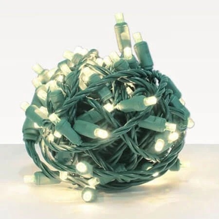 70 Light 4600K Pure White 5 Mm Wide Angle Conical LED Christmas Lights - Balled 3 70 Light 4600K Pure White 5 Mm Wide Angle Conical LED Christmas Lights - Balled