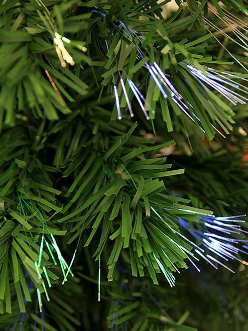 Northlight 3' Pre-Lit Fiber Optic Artificial Christmas Tree With White Snowflakes - Multi-Color Lights 6 Northlight 3' Pre-Lit Fiber Optic Artificial Christmas Tree With White Snowflakes - Multi-Color Lights - Image 4