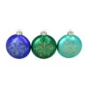 Northlight Set Of 3 Blue And Green Glitter Snowflake Disc Shaped Glass Christmas Ornament 3.25" (82mm) -Christmas Decor Sale qdg9yzkxcbsqu4aifww0xq319ld95pql 63979.1588369541