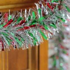 Northlight 12' X 4" Green And Red Tinsel Artificial Christmas Garland - Unlit -Christmas Decor Sale rcgkjc6a00x8pbghbokqqmprkubisyse 76315.1665260518