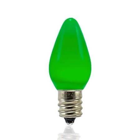C7 SMD LED Retrofit Bulbs - Frosted Smooth - Green - Pro Christmas™ - Bag Of 25 3 C7 SMD LED Retrofit Bulbs - Frosted Smooth - Green - Pro Christmas™ - Bag Of 25