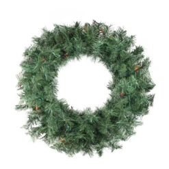 Northlight Pre-lit Minetoba Pine Artificial Christmas Wreath - 24" - Multicolor Lights