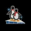 Penguin Double Lookthrough On Iceberg -Christmas Decor Sale rkclpg 3