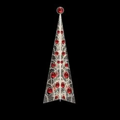 Mesh Trees With Ball Ornaments 15'