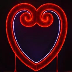 Valentine Photo Frame, 3D Garland With Mini Lights And Rope