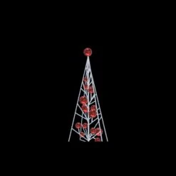Rope Light Tree With Ornaments 6'