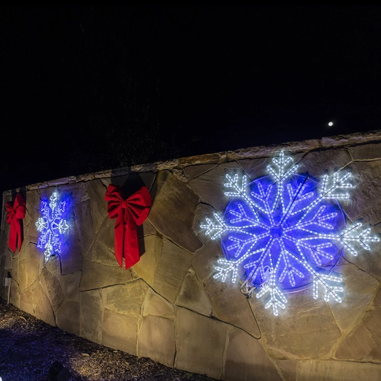 48" Frost Snowflake - Pure White And Blue 4 48" Frost Snowflake - Pure White And Blue - Image 2