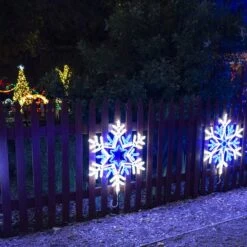 48" Vale Snowflake - Pure White And Blue 7 48" Vale Snowflake - Pure White And Blue -Christmas Decor Sale rlsf f 36vs pwb l 1