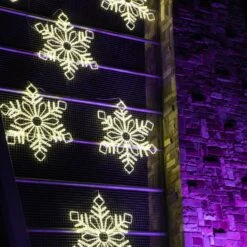 24" Winter Snowflake - Warm White -Christmas Decor Sale rlsf ws l3