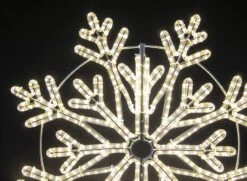48" Frost Snowflake - Warm White -Christmas Decor Sale rlsf frost snowflake close up 1